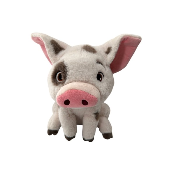 Disney Other - Disney Store Pua Pig Moana Plush Toy 13 Inch Embroidered Speckled Maui Pot Belly